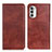 Coque Portefeuille Livre Cuir Etui Clapet N01P pour Motorola MOTO G52 Marron