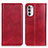 Coque Portefeuille Livre Cuir Etui Clapet N01P pour Motorola Moto G71s 5G Rouge