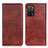 Coque Portefeuille Livre Cuir Etui Clapet N01P pour Oppo A53s 5G Marron