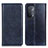 Coque Portefeuille Livre Cuir Etui Clapet N01P pour Oppo A54 5G Bleu