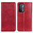 Coque Portefeuille Livre Cuir Etui Clapet N01P pour Oppo A54 5G Rouge