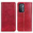 Coque Portefeuille Livre Cuir Etui Clapet N01P pour Oppo A74 5G Rouge