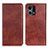 Coque Portefeuille Livre Cuir Etui Clapet N01P pour Oppo F21 Pro 4G Marron