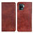 Coque Portefeuille Livre Cuir Etui Clapet N01P pour Oppo Reno5 F Marron