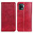 Coque Portefeuille Livre Cuir Etui Clapet N01P pour Oppo Reno5 F Rouge