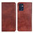 Coque Portefeuille Livre Cuir Etui Clapet N01P pour Oppo Reno7 5G Marron