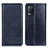 Coque Portefeuille Livre Cuir Etui Clapet N01P pour Realme 8 5G Bleu