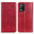 Coque Portefeuille Livre Cuir Etui Clapet N01P pour Realme 8 5G Rouge