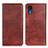 Coque Portefeuille Livre Cuir Etui Clapet N01P pour Samsung Galaxy A03 Core Marron