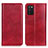 Coque Portefeuille Livre Cuir Etui Clapet N01P pour Samsung Galaxy A03s Rouge