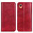 Coque Portefeuille Livre Cuir Etui Clapet N01P pour Samsung Galaxy A22 5G SC-56B Rouge