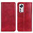 Coque Portefeuille Livre Cuir Etui Clapet N01P pour Xiaomi Mi 12 5G Rouge