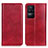 Coque Portefeuille Livre Cuir Etui Clapet N01P pour Xiaomi Poco F4 5G Rouge