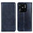 Coque Portefeuille Livre Cuir Etui Clapet N01P pour Xiaomi Redmi 10 Power Bleu