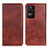 Coque Portefeuille Livre Cuir Etui Clapet N01P pour Xiaomi Redmi K40S 5G Marron