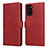 Coque Portefeuille Livre Cuir Etui Clapet N02 pour Samsung Galaxy Note 20 5G Rouge