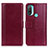 Coque Portefeuille Livre Cuir Etui Clapet N02P pour Motorola Moto E20 Rouge