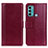 Coque Portefeuille Livre Cuir Etui Clapet N02P pour Motorola Moto G40 Fusion Rouge