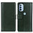 Coque Portefeuille Livre Cuir Etui Clapet N02P pour Motorola Moto G41 Vert