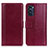 Coque Portefeuille Livre Cuir Etui Clapet N02P pour Motorola Moto G52j 5G Rouge