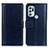 Coque Portefeuille Livre Cuir Etui Clapet N02P pour Motorola Moto G60s Bleu