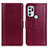 Coque Portefeuille Livre Cuir Etui Clapet N02P pour Motorola Moto G60s Rouge