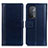Coque Portefeuille Livre Cuir Etui Clapet N02P pour Oppo A54 5G Bleu