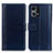 Coque Portefeuille Livre Cuir Etui Clapet N02P pour Oppo F21s Pro 4G Bleu