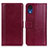 Coque Portefeuille Livre Cuir Etui Clapet N02P pour Samsung Galaxy A03 Core Rouge