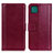 Coque Portefeuille Livre Cuir Etui Clapet N02P pour Samsung Galaxy A22s 5G Rouge