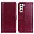 Coque Portefeuille Livre Cuir Etui Clapet N02P pour Samsung Galaxy S22 5G Rouge