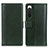 Coque Portefeuille Livre Cuir Etui Clapet N02P pour Sony Xperia 10 IV SO-52C Vert