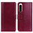 Coque Portefeuille Livre Cuir Etui Clapet N02P pour Sony Xperia 5 IV Rouge