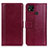 Coque Portefeuille Livre Cuir Etui Clapet N02P pour Xiaomi Redmi 9C NFC Rouge