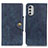 Coque Portefeuille Livre Cuir Etui Clapet N03P pour Motorola Moto E32 Bleu