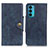 Coque Portefeuille Livre Cuir Etui Clapet N03P pour Motorola Moto Edge 20 5G Bleu