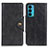 Coque Portefeuille Livre Cuir Etui Clapet N03P pour Motorola Moto Edge 20 5G Noir