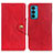 Coque Portefeuille Livre Cuir Etui Clapet N03P pour Motorola Moto Edge 20 5G Rouge