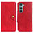 Coque Portefeuille Livre Cuir Etui Clapet N03P pour Motorola Moto Edge S30 5G Rouge