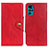 Coque Portefeuille Livre Cuir Etui Clapet N03P pour Motorola Moto G22 Rouge