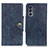 Coque Portefeuille Livre Cuir Etui Clapet N03P pour Motorola Moto G62 5G Bleu