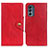 Coque Portefeuille Livre Cuir Etui Clapet N03P pour Motorola Moto G62 5G Rouge