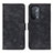 Coque Portefeuille Livre Cuir Etui Clapet N03P pour OnePlus Nord N200 5G Noir