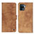 Coque Portefeuille Livre Cuir Etui Clapet N03P pour Oppo A94 4G Marron