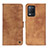 Coque Portefeuille Livre Cuir Etui Clapet N03P pour Realme 9 5G India Marron