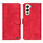 Coque Portefeuille Livre Cuir Etui Clapet N03P pour Samsung Galaxy S21 FE 5G Rouge