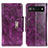 Coque Portefeuille Livre Cuir Etui Clapet N04P pour Google Pixel 7a 5G Violet