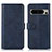 Coque Portefeuille Livre Cuir Etui Clapet N04P pour Google Pixel 8 Pro 5G Bleu