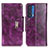 Coque Portefeuille Livre Cuir Etui Clapet N04P pour Motorola Moto Edge (2021) 5G Violet