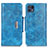 Coque Portefeuille Livre Cuir Etui Clapet N04P pour Motorola Moto G50 5G Bleu Ciel